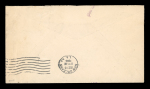 Stamp of British Honduras 1916 (Dec 15) commercial envelope to the USA with "LATE FEE COLLECTED" hs adjacent