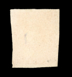 Stamp of British Guiana 1853 1c vermilion (original printing) unused with fine to very large margins