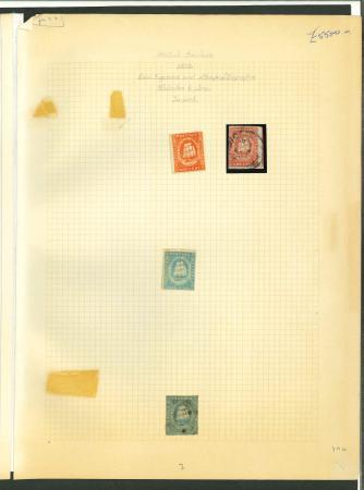 Stamp of British Guiana 1853-64 mint & used collection on 11 album leaves