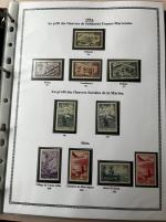 Stamp of Colonies françaises » Maroc 1891-1955, dans un très gros album, belle collection