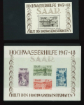 Stamp of Colonies françaises » Sarre 1948 : blocs-feuillets Y&T n° 1 et 2 neufs ** MNH,