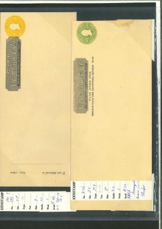 Stamp of United States » Postal Stationery United States 1860-80s Wells fargo long stationery envelopes unused