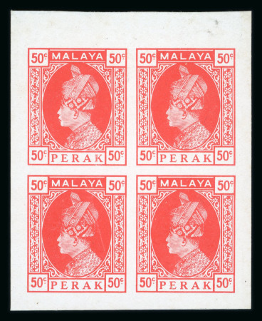 Stamp of Malaysia » Malaysian States » Perak 1933 Survey Department 50c. essay in bright red, with