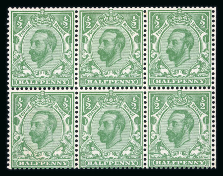Stamp of Great Britain » King George V » 1911-12 Downey Head Issues 1911-12 watermark crown, die 1B, 1/2d. bluish green