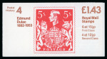 Stamp of Great Britain » Queen Elizabeth II 1982 £1.43 Dulac booklet, LM with reversed phosphor