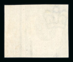 Stamp of Great Britain » 1855-1900 Surface Printed » 1887-1900 Jubilee Issue & 1891 £1 Green 1887-92 ‘Jubilee’ 1 ½d. head plate, imperforate plate proof in blue for Reply Paid essays