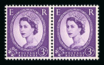 Stamp of Great Britain » Queen Elizabeth II 1958 3d. deep lilac ‘Dollis Hill’ phosphor trials,