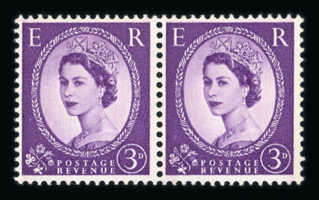 Stamp of Great Britain » Queen Elizabeth II 1958 3d. deep lilac ‘Dollis Hill’ phosphor trials,
