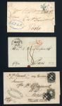 Stamp of Brazil » Postal History Brazil small group of three entires to overseas