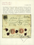 Stamp of Brazil » 1850-66 Upright Figures Brazil 1870 registered combination 600r and dom Perdo 20r (2) to Italy