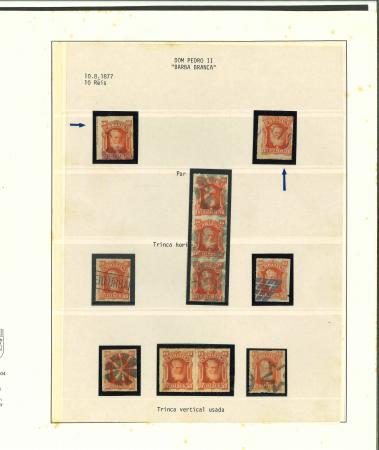 Stamp of Brazil » 1866-83 Dom Pedro » 1877-78 Roulette "White Beard" Issue Brazil 1877-78 Dom Pedro White Beard collection on pages