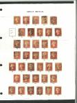 Stamp of Great Britain » 1854-70 Perforated Line Engraved 1864-79 1d red plates 71 to 225 complete good to fine used on pages