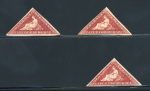 Stamp of South Africa » Cape of Good Hope 1863-64 D.L.R. 1d group of four 3 margin mint examples 