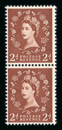 Stamp of Great Britain » Queen Elizabeth II Wildings: 1958 2d. light red-brown ‘Dollis Hill’ phosphor