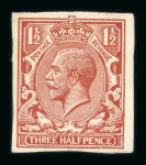 Stamp of Great Britain » King George V » 1924-36 Issues 1924-26 watermark block cypher 1½d. ﻿red-brown imperf.