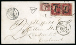 Stamp of Great Britain » 1854-70 Perforated Line Engraved 1870 (Dec. 3) envelope from Dunkirk, France to London