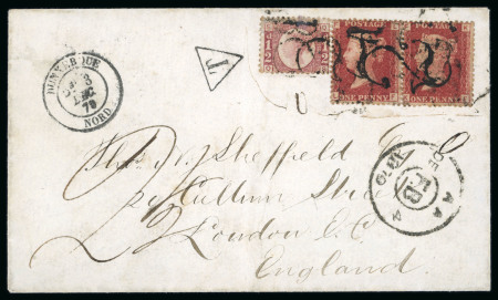 Stamp of Great Britain » 1854-70 Perforated Line Engraved 1870 (Dec. 3) envelope from Dunkirk, France to London