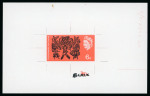 Stamp of Great Britain » Queen Elizabeth II 1965 Arts 6d. "Delacryl" die proof essay, on gummed