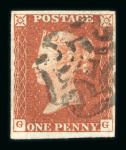 Stamp of Great Britain » 1841 1d Red 1841 1d. red-brown, pl. 34, GG, good to very large