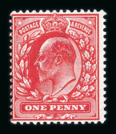 Stamp of Great Britain » King Edward VII » 1911 Harrison & Sons Issues 1911 1d. intense rose-carmine, fine unmounted mint.
