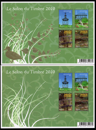 Stamp of France » Variétés et curiosités 2010, bloc- feuillet du Salon du timbre 2010 spectaculaire