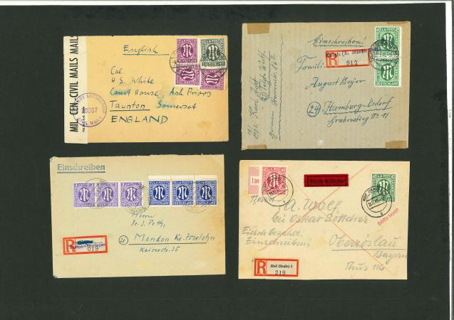 Stamp of Germany » Germany Bizone Germany American and British Zones postal history group