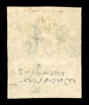 Stamp of Argentina » General issues 1864 Rivadavia Watermarked 15c blue used with clear impression