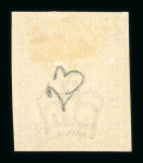 Stamp of Great Britain » 1855-1900 Surface Printed » 1880-83 Large Coloured Corner Letters, Wmk Imperial Crown 1880-83 watermark crown 2½d. blue pl. 23, AJ, imperf.
