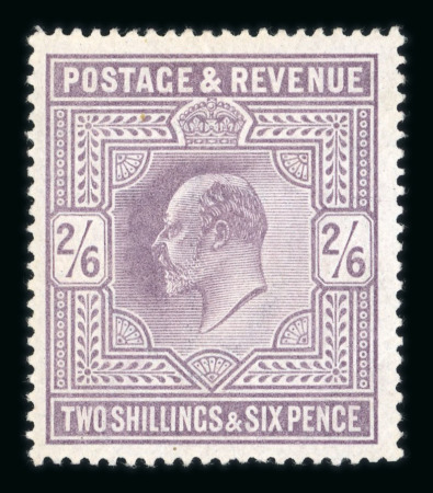 Stamp of Great Britain » King Edward VII » 1902-10 De La Rue Issues 1902-10 De La Rue 2/6d. lilac, fine mint.