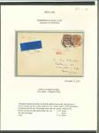 Stamp of Ireland » 1923 Harrison Coils Overprints (T62-65) 1/2d to 2d group of six covers, all with an array of coil frankings, including coil joins, one with long "1", mostly on airmail or flight covers, mixed to very fine, a scarce group (6)