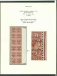 Stamp of Ireland » 1922 (Dec) Thom Overprints - Wide Setting (T42-T46) 1 1/2d red-brown, mint and mint nh, right vertical marginal block of twelve from plate 29, R15/12, showing the "PENCF corrected" variety, fresh and scarce positional block mounted on exhibition page (Hib. T44a, €450+)