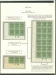 Stamp of Ireland » 1922 (Feb) Dollard Overprints (T1-T14) 1/2d to 10d attractive assembly of control in singles, pairs, strips and blocks of four, six, eighteen or twenty-four, all neatly mounted on four exhibition pages, fresh, very fine and interesting group (Hib. T1-T11, €70