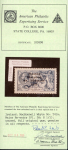 Stamp of Ireland » 1922 (Jul-Nov) Thom Overprints (T25-T41) 10s dull grey-blue, mint singles, showing "major re-entry" from plate 5A and position R1/1, some gum redistribution, fresh, very fine and an important rarity on the popular Thom high value, cert. APS (1996) (Hib. T41a, €
