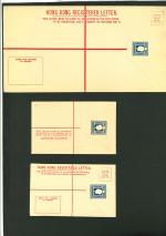 Stamp of Hong Kong Hong Kong Registered postal stationery 1932 KGV 20c and KGVI 25c specimen