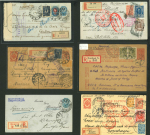 Stamp of Russia » Postal Stationery Russia 1907 to 1935 cards and envelope registered uprated