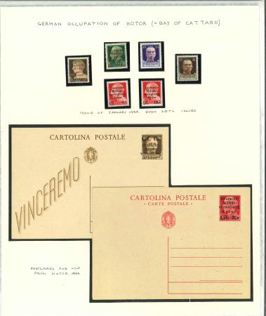 Stamp of Germany » German WWII Occupation Issues » Kotor German Occupation Kotor1944 set mint n.h.