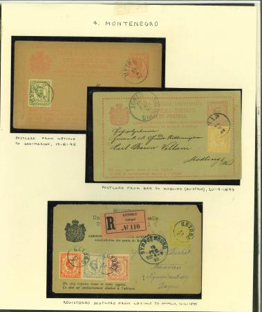 Stamp of Montenegro Montenegro postal history accumulation