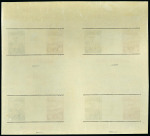 Stamp of Croatia Croatia 1942 Model Airplane part perforaed bléock 4 miniature sheets