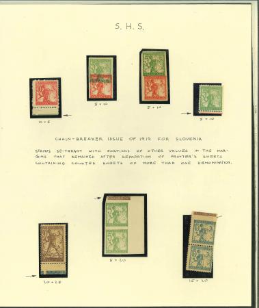 Stamp of Yugoslavia » Peoples Republics Slovenia Yugoslavia Slovenia 1919 Chain Breakers different issue se-tenant pairs