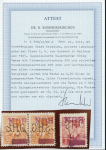 Stamp of Croatia Croatia 1941 Kingdom issues obliterated, NDH handstamp, SHG perfin 0.50 pair and 2d