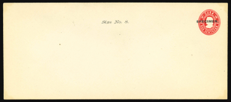 Stamp of United States » U.S. Possessions Cuba (U.S. Military Rule) 1899 Columbus 2c. stationery envelope speciemns