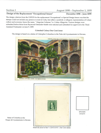 Stamp of Cuba » US Administration Cuba (U.S. Military Rule) 1899 1c to 10c set of small die proofs