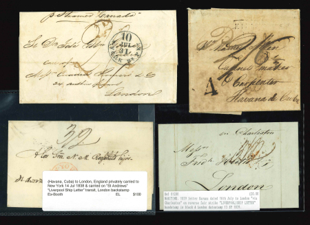 Stamp of Cuba » Outgoing Mail Cuba group of nine mostly incoming mail items