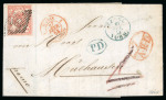 Stamp of Switzerland / Schweiz » Rayonmarken » Rayon III (grosse Ziffer) 1853, Rayon III grosse Wertziffern