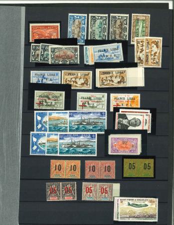 Stamp of Colonies françaises » St. Pierre et Miquelon 1912-1970, joli lot composé uniquement de bonnes et