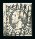 Stamp of Luxembourg Luxembourg 1853 Second printing greenish black reversed watermark used