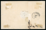 Stamp of Luxembourg Luxembourg 1853 Third Printing 10c bluish black cover Grevenmacher