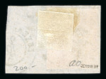 Stamp of Luxembourg Luxembourg 1854 4th Printing 10c velvet black on piece 