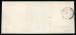 Stamp of Luxembourg Luxembourg 1858 Last Printing 10c grey left-hand marginal on outer letter sheet
