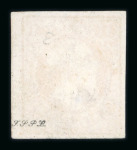 Stamp of Luxembourg Luxembourg 1854 3rd Printing 1Sgr red-orange pair and single reversed watermark unused